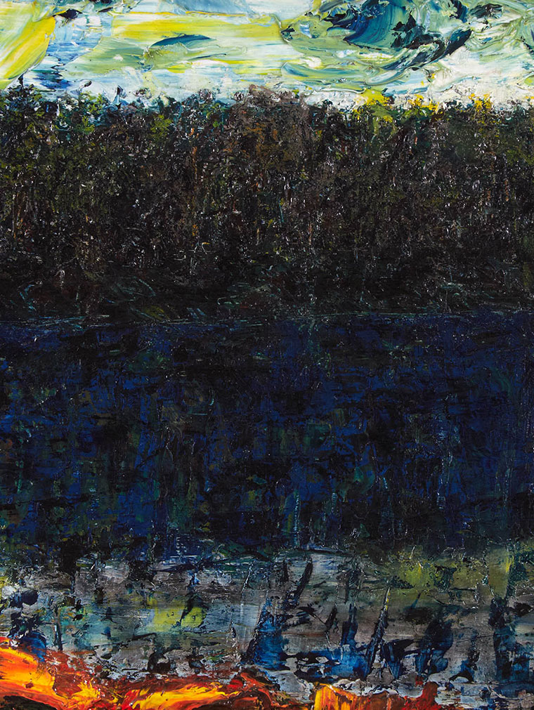 Jack Butler Yeats - Evening Trees, Coole Lake