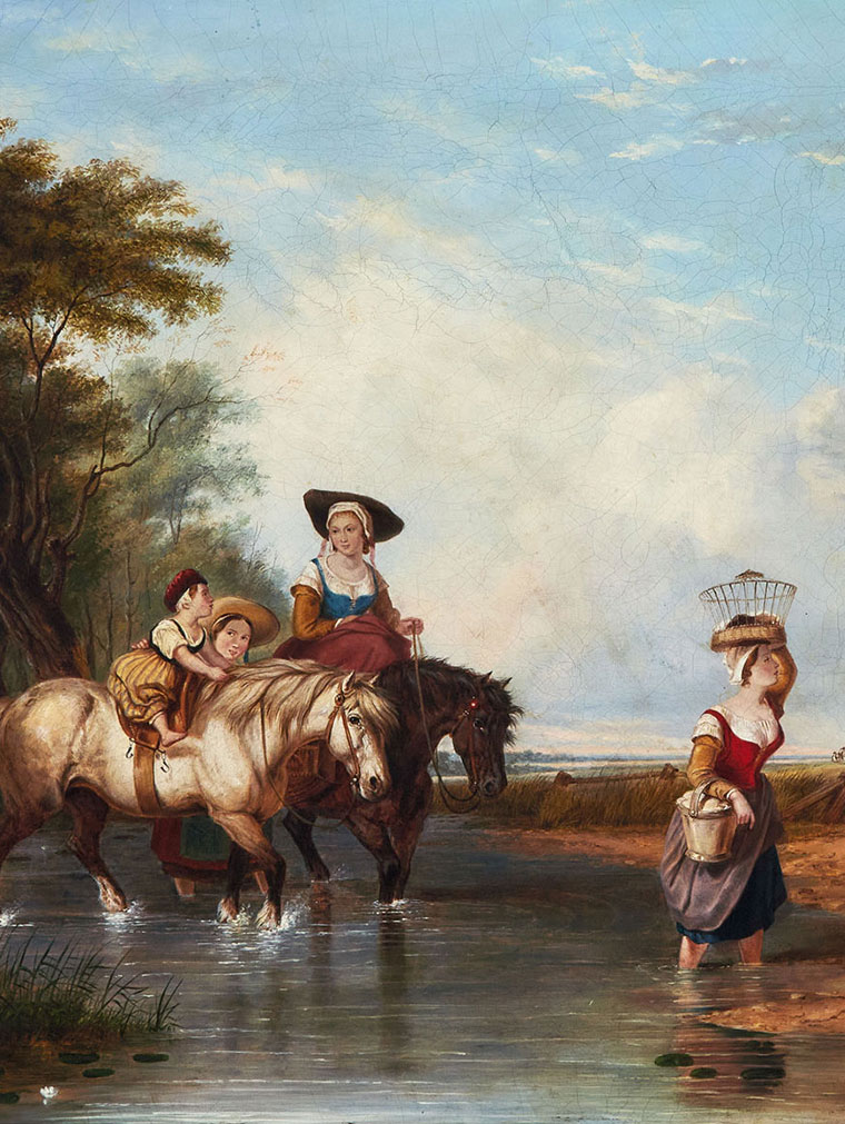 Krieghoff: "Returning from Market"